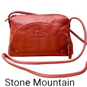 STONE MOUNTAIN 🔹 Soft Leather Crossbody Handbag